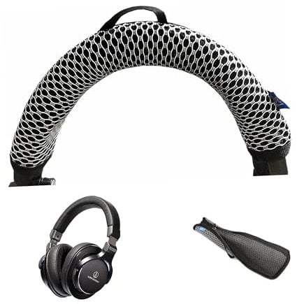 HTINDUSTRY Headband Replacement Compatible with Audio-Technica ATH-M20 ATH-M30 ATH-M40 ATH-M40X ATH-M50X ATH-M50X ATH-SX1 Headphones Headband with Durable Fabric