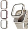 Lovmunia 3-Stück Schutzhülle mit Displayschutzfolie Kompatibel mit Apple Watch 10 42mm, Rundum Ultradünne Hard Gehäuse Eingebaut Kratzfest Gehärtetes Glas Schutzfolie für iWatch 10 42mm