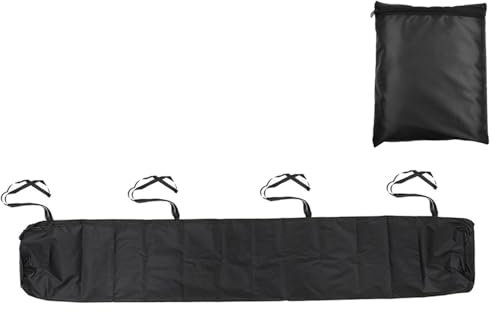 JDMA 6M Housse de Protection pour auvent d'extérieur avec Sac de Rangement, Housse pour auvent de terrasse imperméable, Housse étanche à la poussière, Housse de Store avec Sac de Rangement