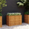 CKioict Porta piante da interno Vasi alti da esterno Fioriere da esterno grandi Fioriera Rialzata da Giardino 100x50x69 cm in Acciaio Corten Per Piante,Fiori,Frutta e Verdura