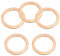 PATIKIL 5pcs Arandela de Cobre M20, Anillo de Sellado, 26x20x1.5mm(OD*ID*Grosor) Junta Plana Métrica Crush Accesorios Hidráulicos para Tornillos Perno Tapones de Cárter Drenaje de Aceite