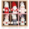 com-four® 6X Premium Weihnachtsbaum-Anhänger Engel - Christbaumschmuck - schwedisch-skandinavische Deko-Trolle, Engel, Feen, Weihnachtsmänner als Christbaumschmuck oder Geschenk-Anhänger