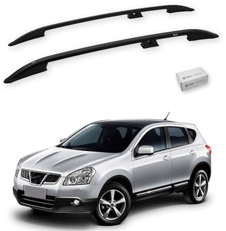 TURTLE Für Nissan Qashqai (J10) 2007-2013 Crown Dachreling | SCHWARZ