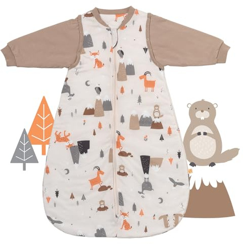 schlummersack Baby Kinder Schlafsack Übergang | annehmbare Ärmel, leicht gefüttert, Sommerschlafsack, 1.0 Tog