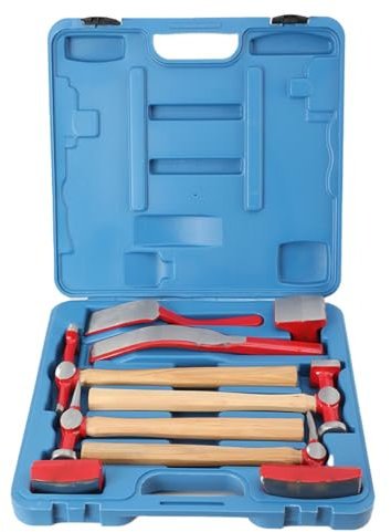 SUDEG Auto Body Panel Beating Repair Tool Hammer Kit, Automotive Craft Panel Beating Kit Panel Beating Hammer and Dolly Set for Car Auto Body Panel Repair