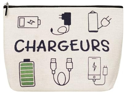 Trousse De Rangement Câble Pochette Trousse De Toilette Voyage Sac De Rangement Cable Organisateur Pochette Trousse De Toilette Voyage Cadeau Anniversaire pour Soeur Frère Copain Copine