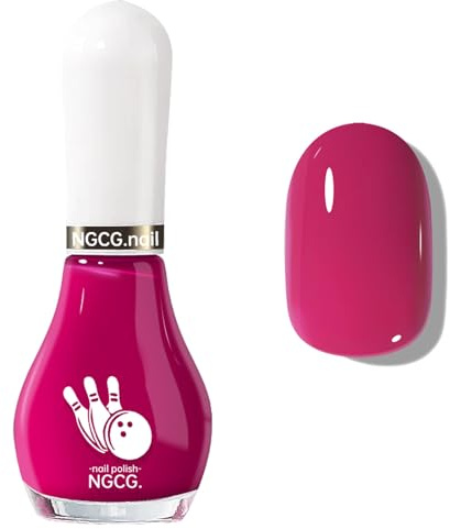 Hot Pink Nail Polish - Bright Pink Nail Varnish - Quick Dry Long Lasting Chip Resistant Nail Polish - Rose Red Nail Art Polish For Women Girls Nail DIY - High Glossy No UV Needed