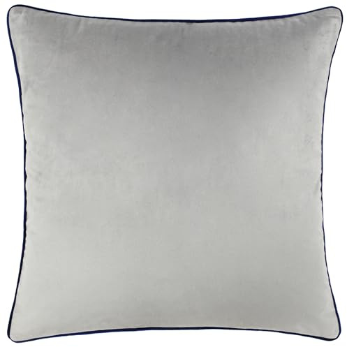 furn. Meridian Feather Filled Cushion (Silver/Navy - 45 x 45cm)