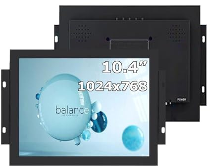 UMOBXKIFN Monitor touch screen industriale open frame da 10,4 pollici HD 1024x768, non touch/resistivo/capacitivo(Capacitive Touch)
