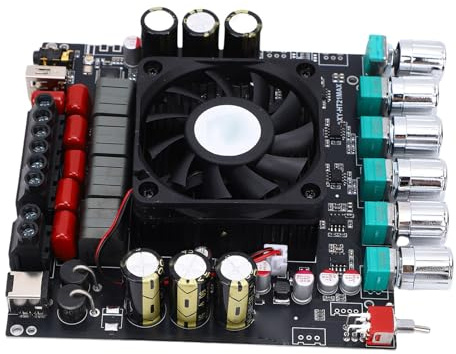 Jeffergarden 2.1 Channel Audio Amplifier Board XY-HT21MAX 2X200W + 400W Digital Power Subwoofer Amp for Home Theater Car Outdoor Speaker
