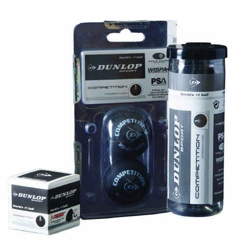 Dunlop Sports Squashball für Wettkampf, 3 Bälle