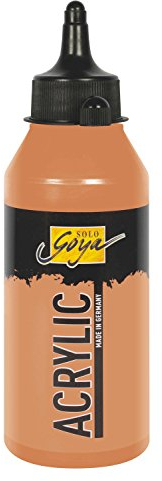KREUL 84242 - Solo Goya Acrylic kupfer, 250 ml (1er Pack) Flasche, cremige vielseitig einsetzbare Acrylfarbe in Studienqualität, auf Wasserbasis, schnell und matt trocknend, gut deckend, wasserfest