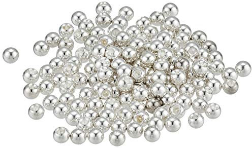 Beadalon 144-Piece 3-MM Round Memory Wire End Cap, Silver Plate