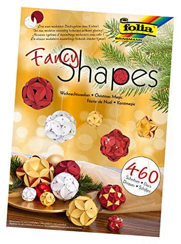 folia 25029 - Fancy - Shapes - Set Weihnachtszauber - ideal als Dekoration in Bodenvasen, Dekoschalen oder als Kranz
