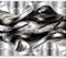 Wallpaper - Wall Mural Abstraction 400x280 cm / 158x110 - Non-Woven Premium Art Print Fleece Wall Mural Decoration Poster Picture Design Modern - Abstract Black White Silver Grey a-A-0101-a-b