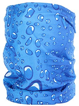 Alsino Multifunktionstuch Atmungsaktiv, Vielseitig & Leicht - Stirnband, Schal, Mütze - Ideal für Outdoor, Sport, Wandern, Radfahren, UV-Schutz, Variante wählen:MF-165 Wassertropfen