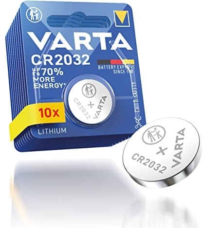 Varta 6032201401 CR2032 Pila a Bottone al Litio, Professionale, 10 batterie