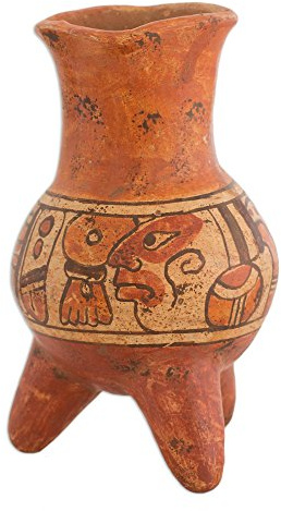 NOVICA 454.982,6 cm Maya Life Keramik Vase