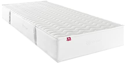 verapur Ortho Plus Taschenfederkernmatratze, H2-70 x 90 cm, 7-Zonen Matratze, Tonnentaschenfederkernmatratze, waschbarer Bezug, Öko-Tex, 23 cm hoch