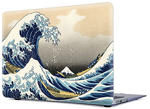 Gusumi Plastic Pattern Matte Hard Shell Case Cover Compatible with Old MacBook Pro 13 Retina 2012-2015 Release A1502/A1425, Waterstone