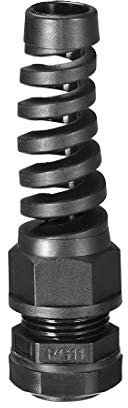sourcing map PG11 Cable Gland Waterproof IP68 Nylon Joint Adjustable Locknut with Strain Relief for 6-10mm Dia Wire