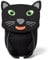Affenzahn Kleiner Freund Kindergarten-Rucksack für 1-3 Jährige Ergonomisch Reflektierend Ziehzunge mit Namensschild Panther - Schwarz