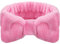 Bowknot Haarbänder Makeup schminkband haare Stirnbänder Schleifen Haarwickel Handtuch Korallen Vlies Kosmetisches Haarband Sport Bad Dusche Haarbänder für Frauen Mädchen (Rosa)