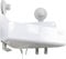 Joseph Joseph EasyStore Self-Draining Corner Shower Caddy with Mirror - White