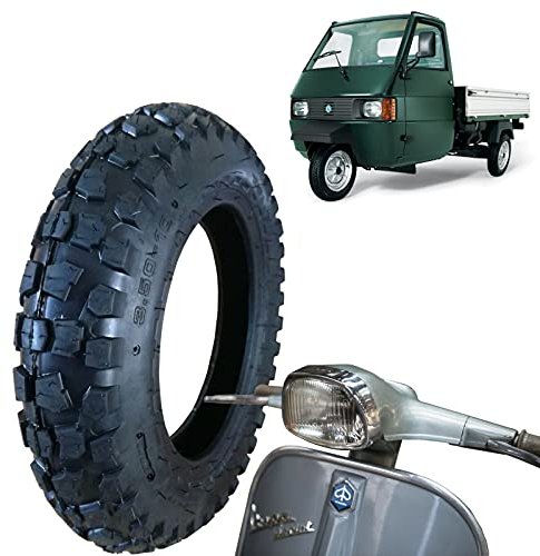 Reifen 3.50-10 Gummireifen 6PR 51J Cross mit Dübeln für Ape Piaggio Vespa PX, Sprint 125 150 200