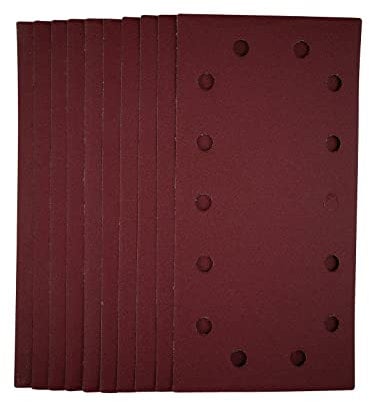 Draper 55865 1/2 Sanding Sheets with Hook and Loop, 115 x 230mm, 240 Grit (Pack of 10)