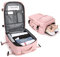 BJLFS Bagage Cabine Ryanair Femme Sac à Dos Voyage Cabine Avion 20L Bagage à Main Petit Sac de Voyage avec USB Charging Port Sac à Dos pour Ordinateur Portable 14 pouces Femme,Rose