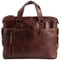 BACCINI Sac bandoulière Ordinateur Leandro | Compartiment 15 Laptop Cuir véritable | Sacoche Porte-Document en bandoulière Grand Homme Marron | Sac Messager école Etudiante Travail Fait à la Main