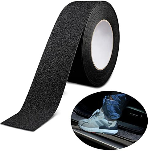 Automotive Door Entry Guard, 16.4 Feet Reflective Car Door Sill Protector,Car Paint Protector Black Door Edge Protector Car Scratch Protector Film for Most Car. (2.8 Inch Wide)