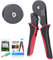 Crimpadora de Terminales Alicates 0.08-16mm²/AWG28-5 & 30PCS 16mm² Conectores/crimpadora punteras 16mm, Alicates de Terminales