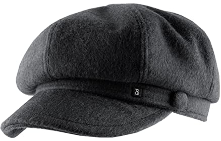 B Collection - Elbsegler Tuch Mütze Berrettone Panno - Size 59 cm - Anthracite