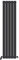iBathUK Apex Tall Vertical Radiator, Single Flat Panel Radiators, 1600x380mm Slim Radiator, Wall Mounted for Bathroom,Kitchen,Living Room- Anthracite