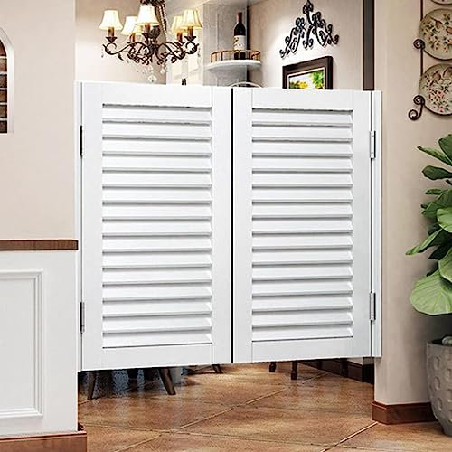 Saloon-Schwingtüren, Café-Türen, Retro-Café-Schwingtür, Massivholz-Cowboy-Tür mit halber Taille, Trenntür für Bar, Küche, Badezimmer, Flur, mit Scharnieren,70×80cm(W×H)