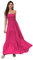 Daenery Robe longue sans bretelles pour femme Dos nu Robe d'été décontractée, Rose magenta, Taille XL