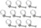 sourcing map 10Pcs Double Wire Hose Clamp, 25-29mm Adjustable Stainless Steel Wire Hose Clips with M8 Bolt for Dust Collection Hose, Pump Hose Pipe