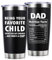 Dad Gifts from Daughter, Son - Ideal Gifts for Dad, Travel Mug 20 OZ Tumbler Presents for Dad, Funny Mug for Dads Gift