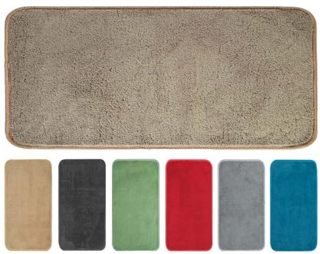 OLIVO.shop TEKNOS Tappeto magico assorbi acqua, Zerbino asciugapassi per interno, Tappeto ingresso casa, varie misure e colori (TORTORA, 57x150 cm)