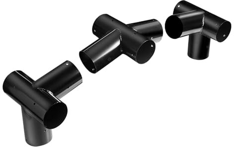 Aoneky 10,2 cm Low Peak Ecküberdachungs-Montage-Kupplungs-Set – Rahmen-Carport-Anschlüsse (2 Beine-Kits hinzufügen)