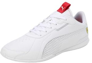 PUMA Erwachsene Scuderia Ferrari HP Neo Cat 3.0 Sneakers 43, White Silver Metallic