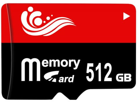 Jpnew SD Karte 512GB Speicherkarte 512GB Große Kapazität TF Karte Wasserdicht Tragbar SD Card Mini Memory Card für Kameras Dashcam Tablets Smartphones