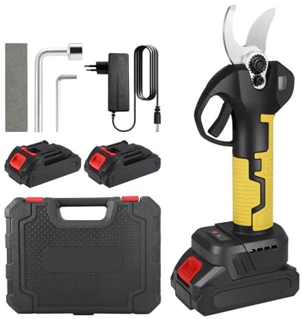 Electric Pruning Shears,30MM Cordless Electric Secateurs,Professional Pruning Shears with 2Pack 21V Rechargeable Batteries,Tree Branch Pruner for Garden Orchards to Pruning Branches