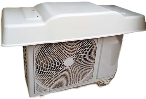 SARKEY Mini-Split Wärmepumpe/Kondensator Abdeckung, Vordach for Klimaanlagen for Außengeräte, Kondensator Verteidiger, Regen-/Schnee-Schutz PVC-Dachhaube, Einheit Zum Ganzjahresschutz(93.5x42cm)