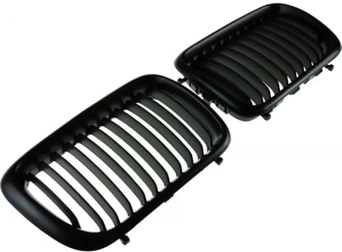 YCYHMHH Kühlergrill für BMW 3er-Serie E36 96–99, mattschwarz, 1 Paar
