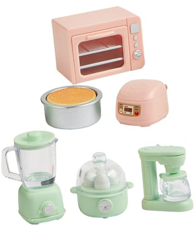PERSELOSO 1ensemble Mini Cuisine Électroménager Miniature pour Maison De Poupées Décoration De Cuisine Miniature avec Accessoires Réalistes pour Scènes De Jeu