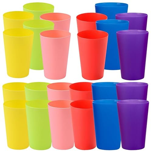 Milisten 24stücke Teiliges Stapelbecher Bunte Geschicklichkeitsspiele Für Drinnen Und Draußen Lernspielzeug Für Stapeln Sortieren Und Zählen