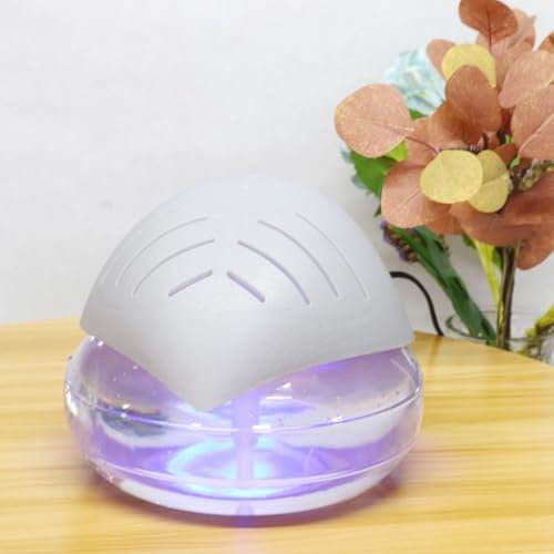 Air Filter Aroma Diffuser Ioniser - Water Air Purifier with Ioniser & Colour Changing Led Light, Portable Room Aroma Diffuser, Quiet Air Purifier Air Cleaner for Bedroom